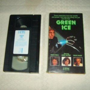 VHS Tape Green Ice Ryan O' Neil Omar Sharif Anne Archer Wealth Power Movie 1988